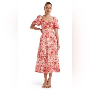 Floral Midi Dress Size 8